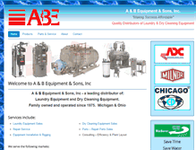 Tablet Screenshot of ab-equipment.com